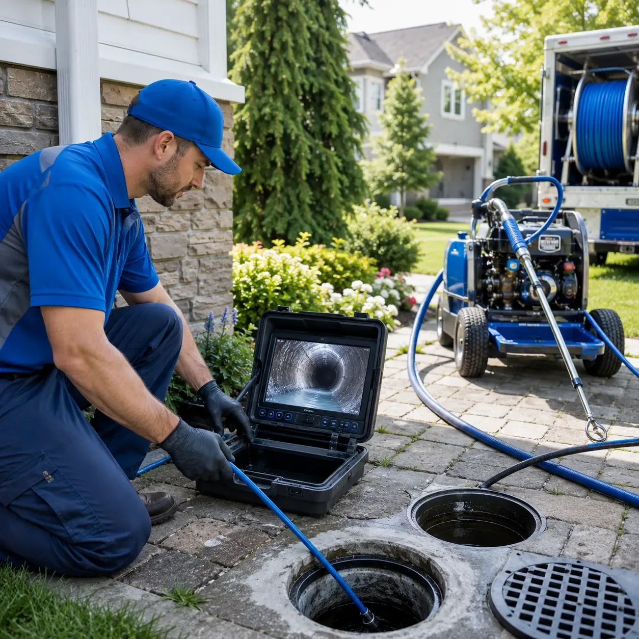 Outdoor drain cleaning professionals serving Commodore, PA
