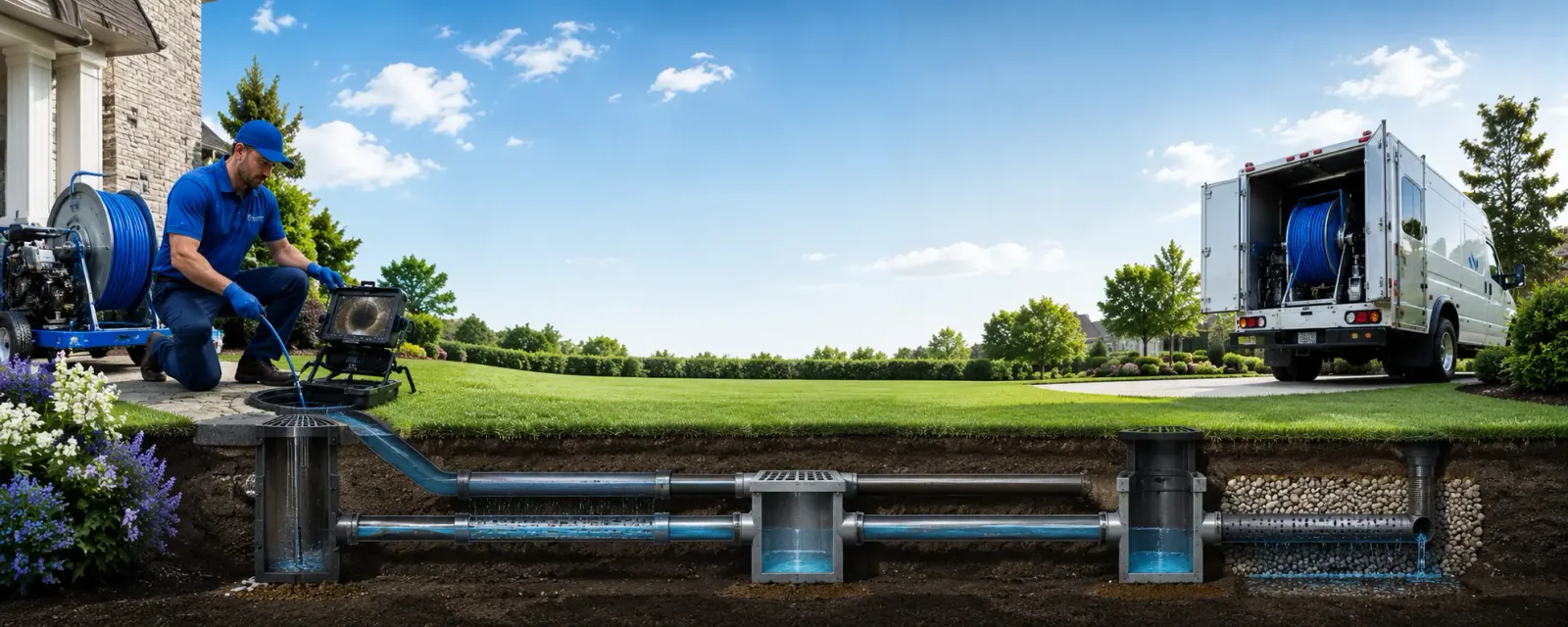 Outdoor drain cleaning information for Commodore, PA